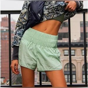 Free People Movement The Way Home Shorts in Mint Green Activewear Athleisure M